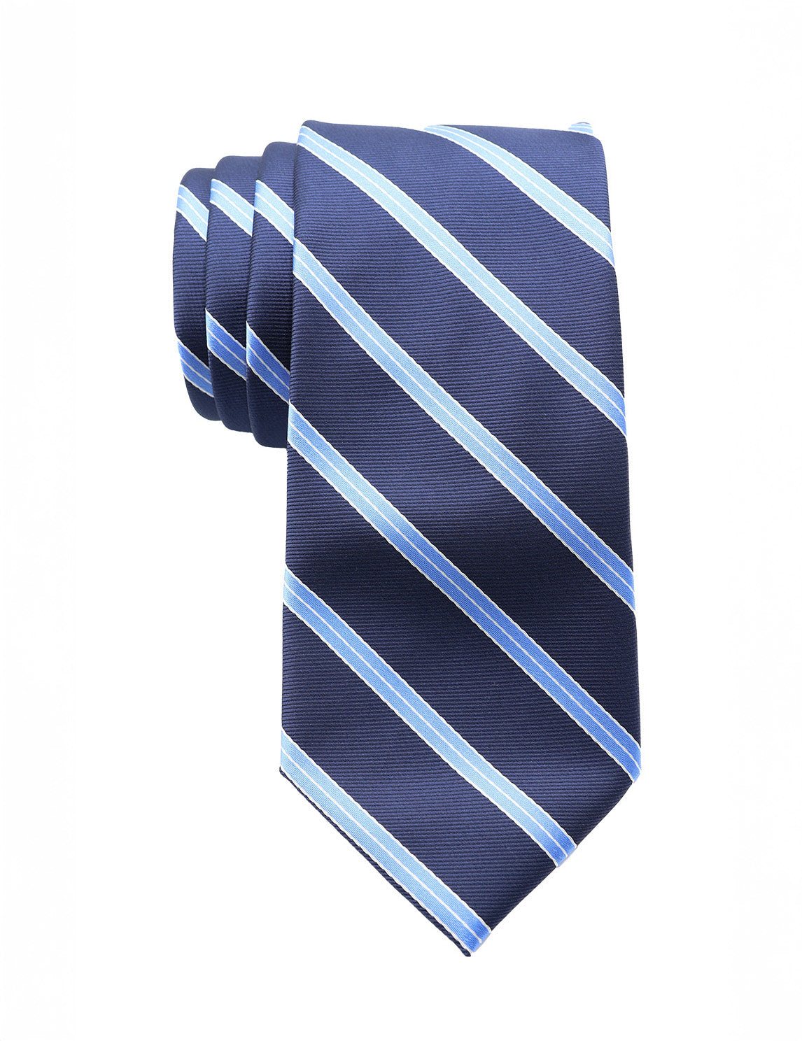 U.S. Polo Assn Navy Blue Striped Men's Tie – 100% Polyester