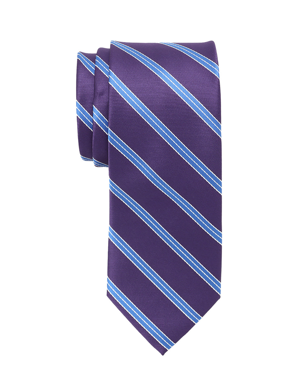 U.S. Polo Assn Purple Striped Mens Tie - 100% Polyester