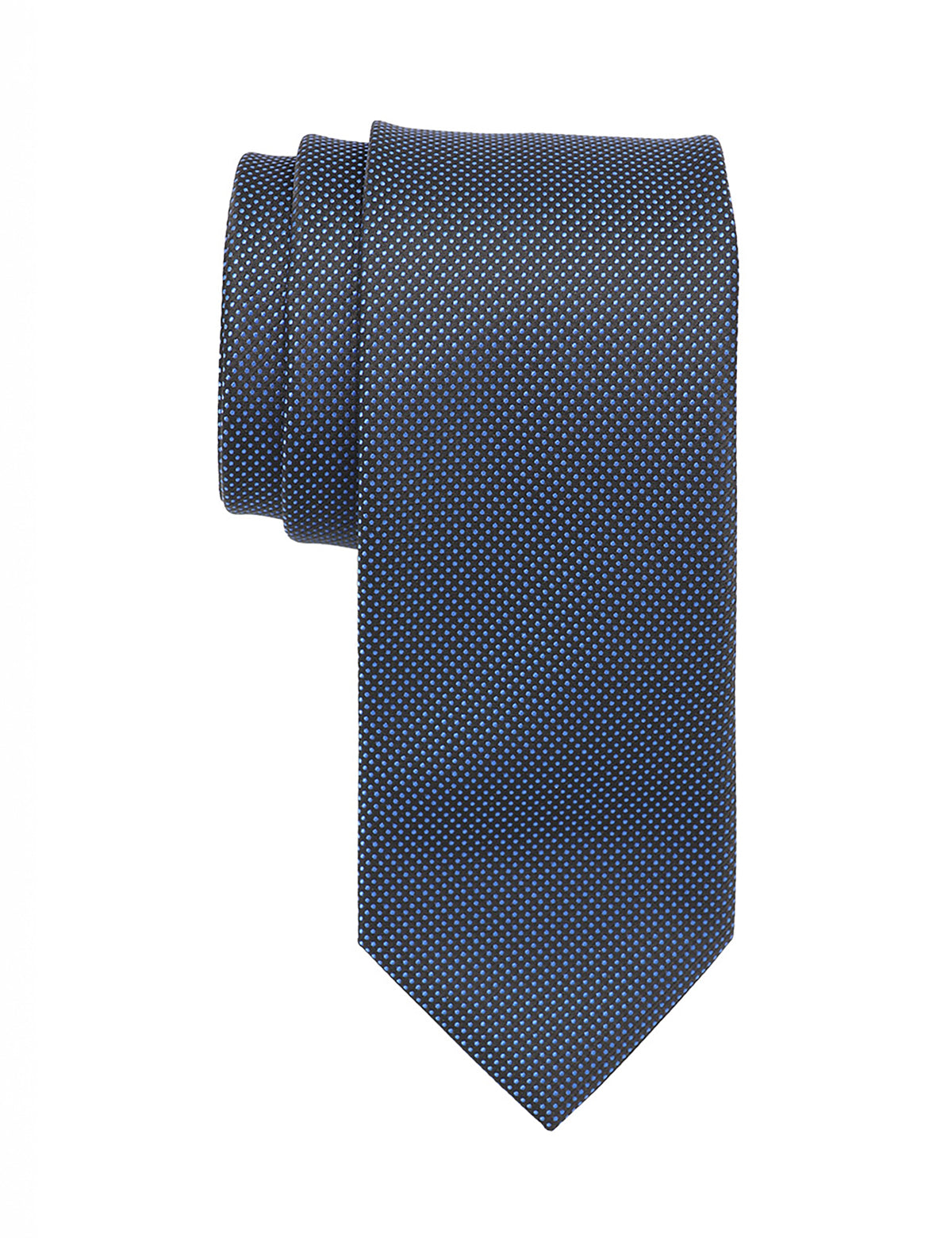 U.S. Polo Assn Blue Dot Silk Tie for Men - Classic 3 Inch Width
