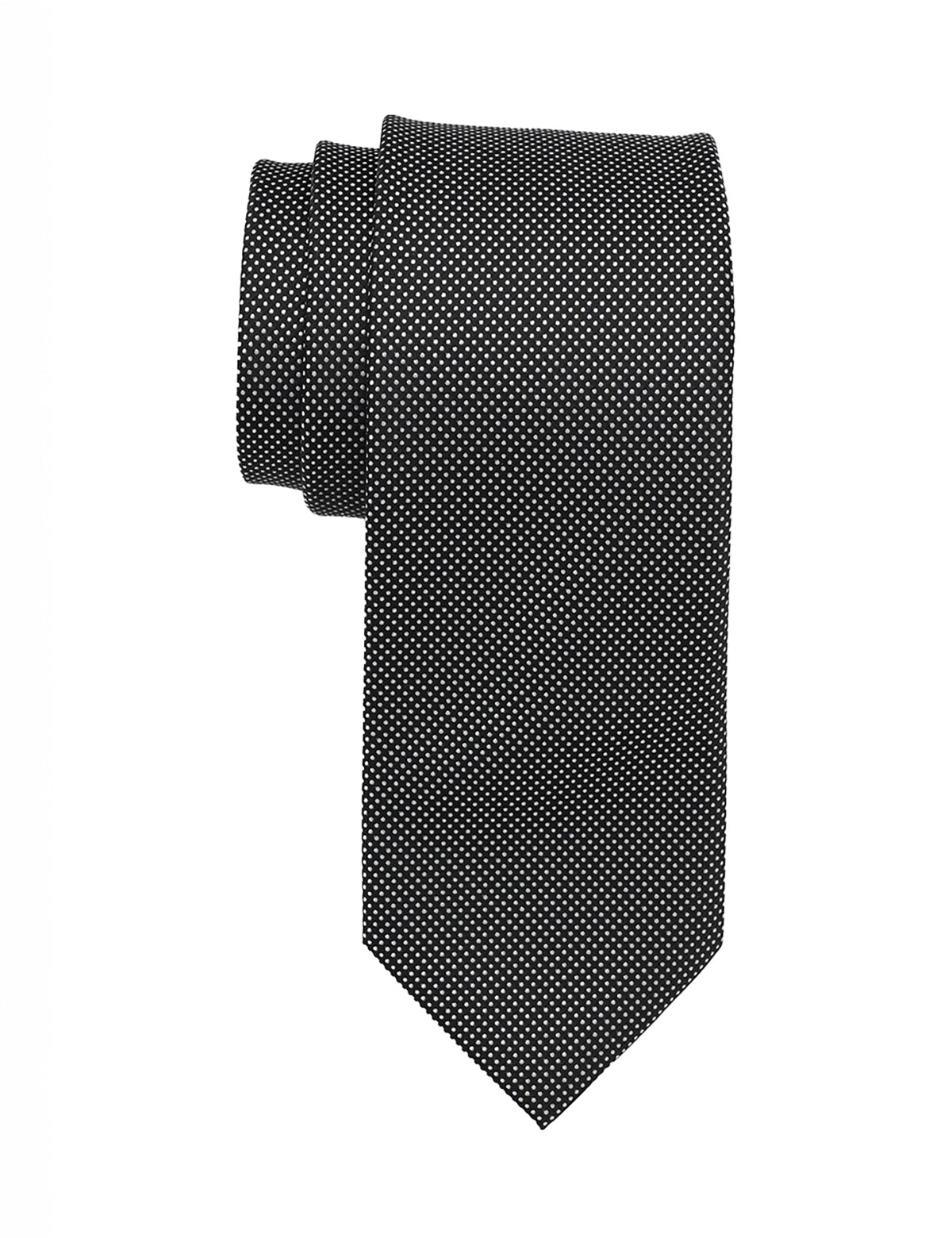 U.S. Polo Assn Black Polka Dot Neck Tie – 100% Polyester