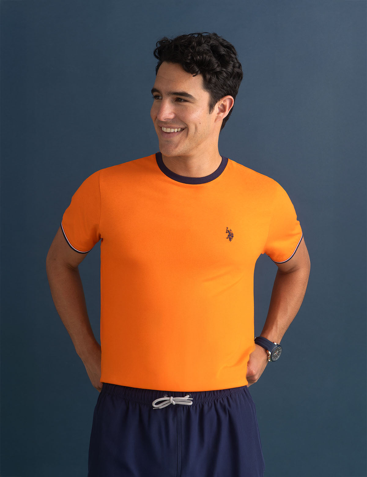 Signature Stripe Ringer T-Shirt - Classic Cotton Tee