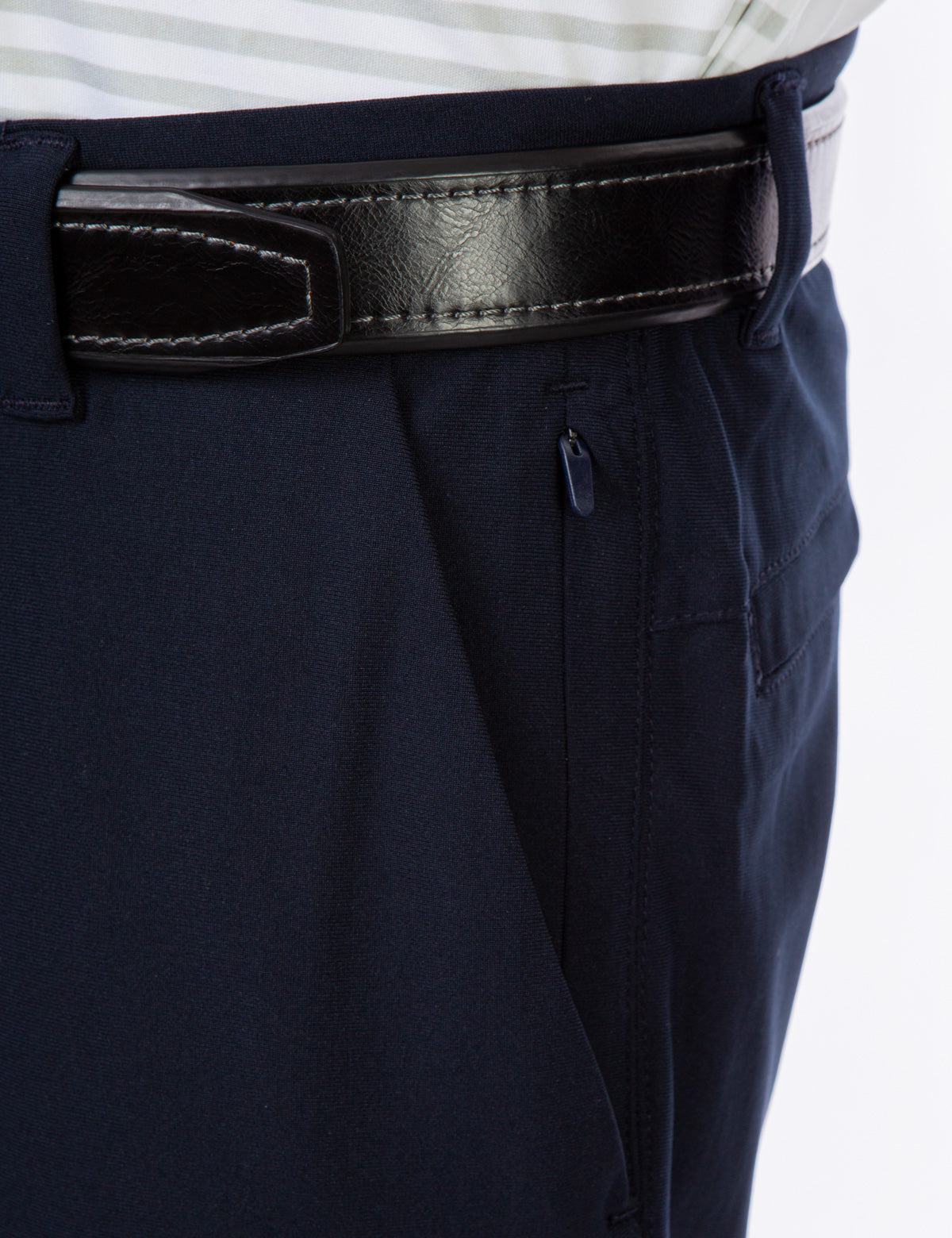 Men's Stretch Golf Pants with Zip Fly & Side Pockets