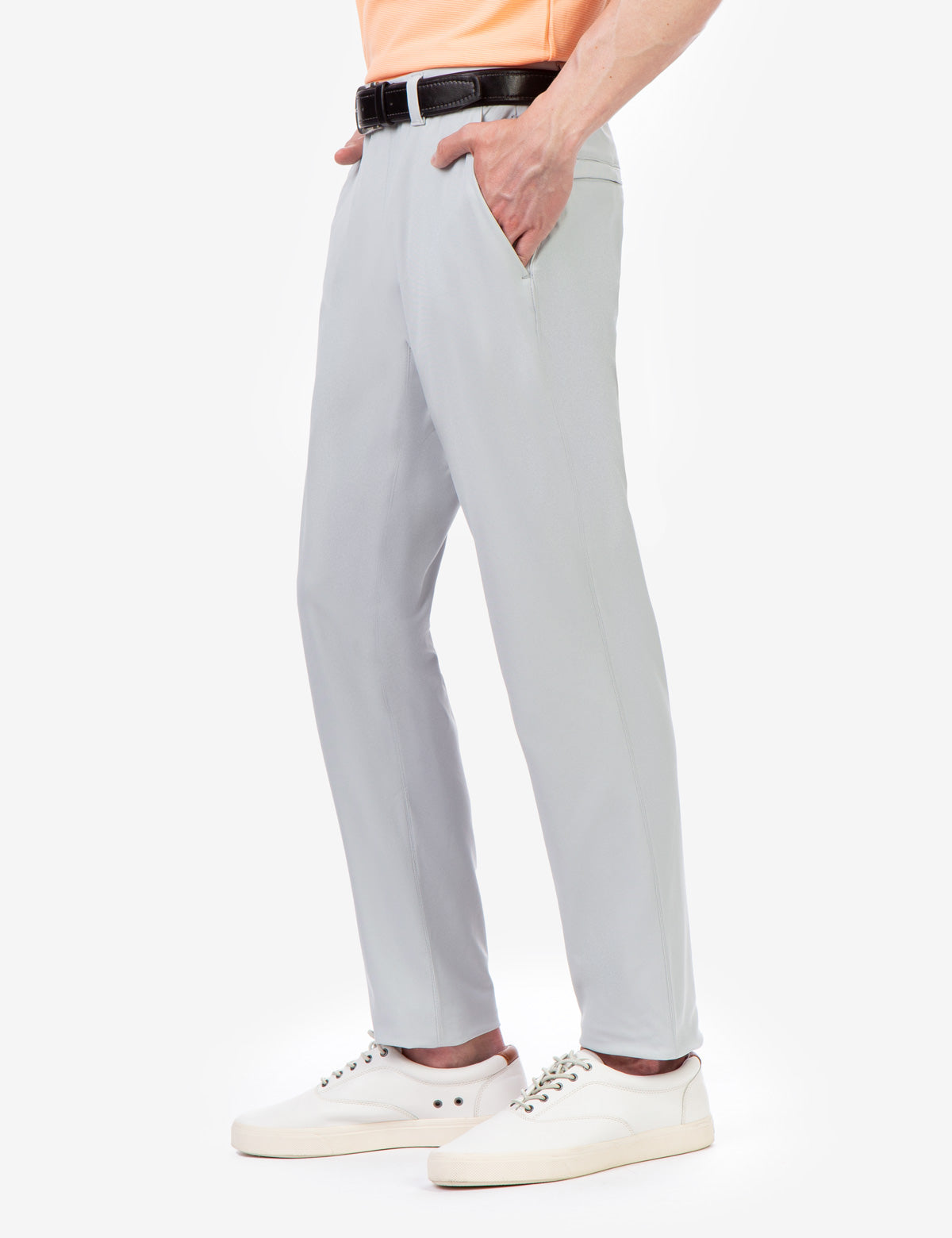 Men's Stretch Golf Pants with Zip Fly & Side Pockets