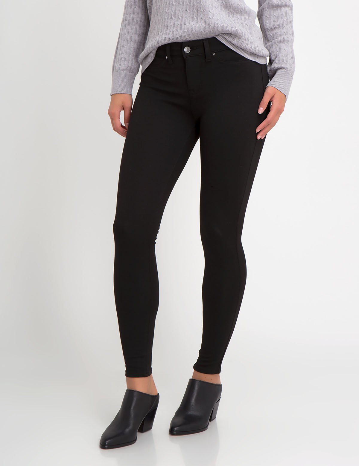 High-Waisted Stretch Ponte Leggings - Soft & Comfortable