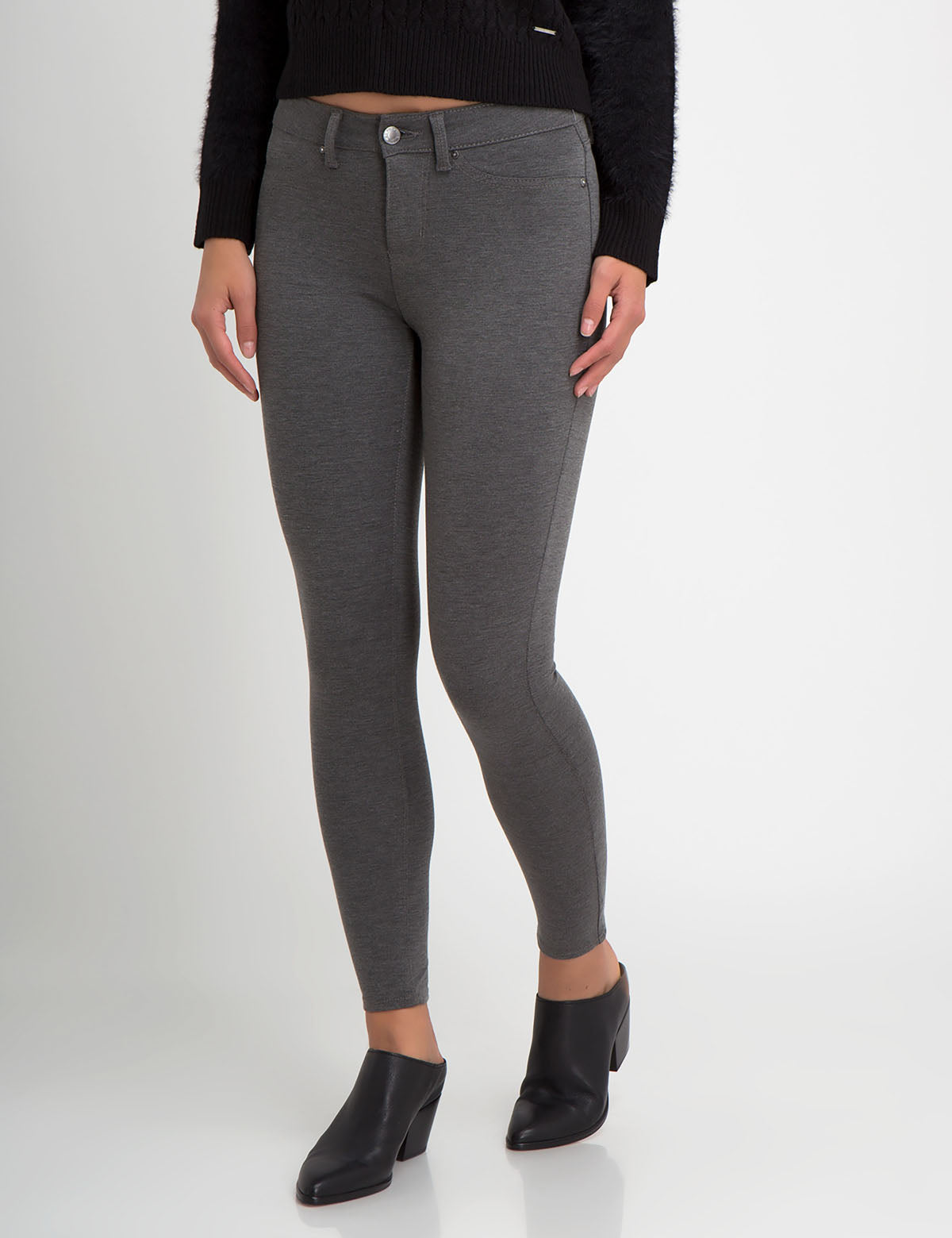 High-Waisted Stretch Ponte Leggings - Soft & Comfortable