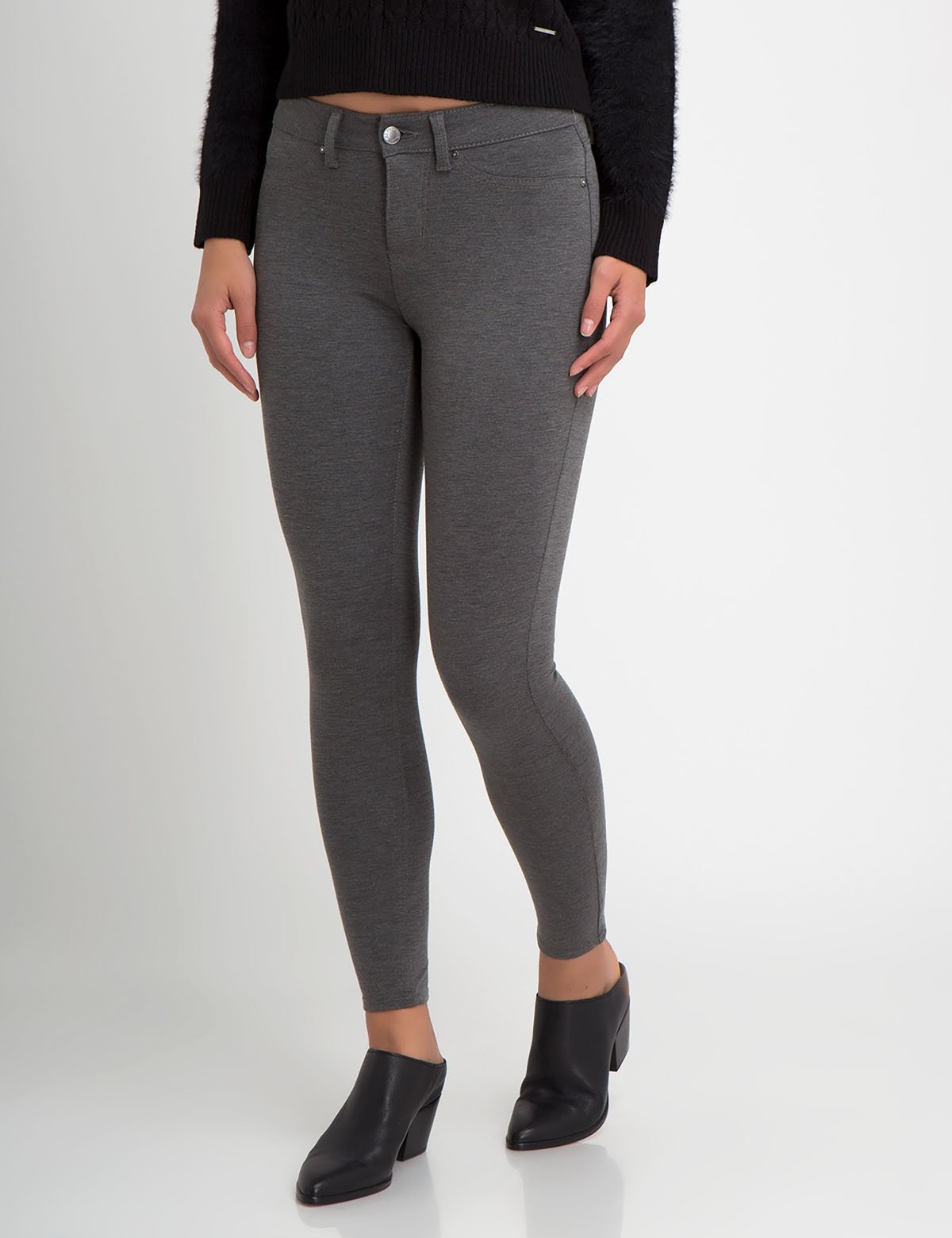 High-Waisted Stretch Ponte Leggings - Soft & Comfortable