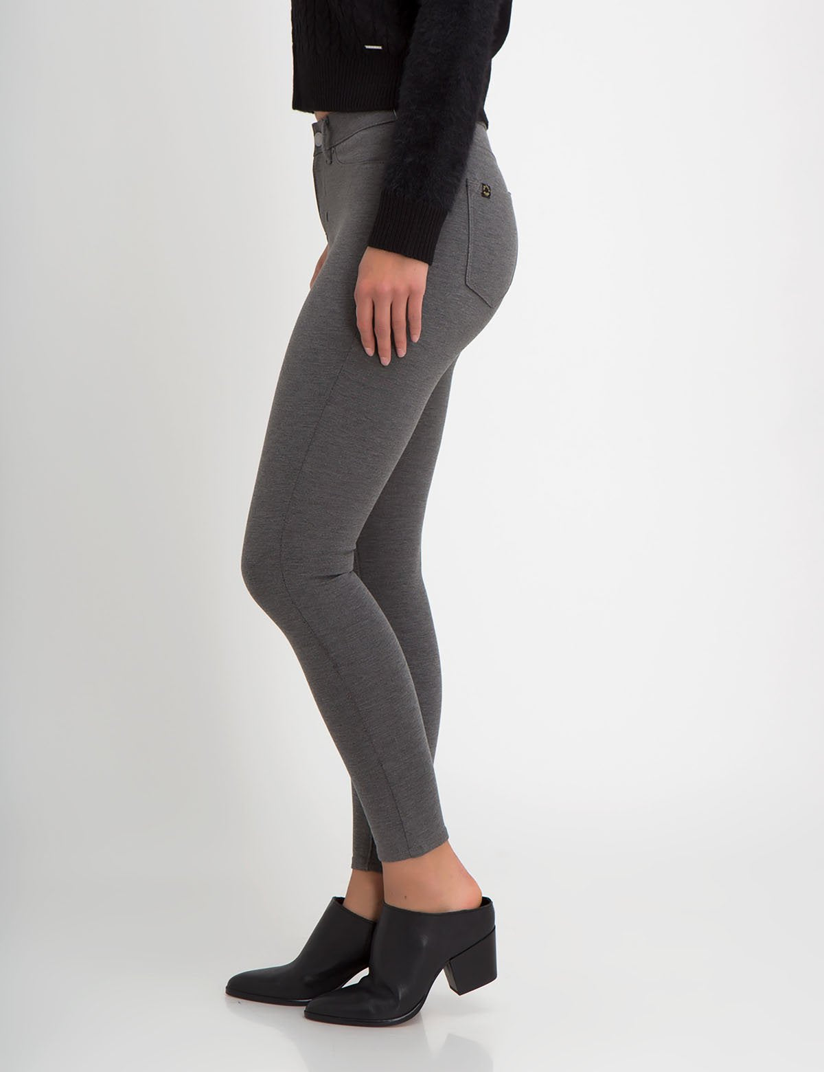 High-Waisted Stretch Ponte Leggings - Soft & Comfortable