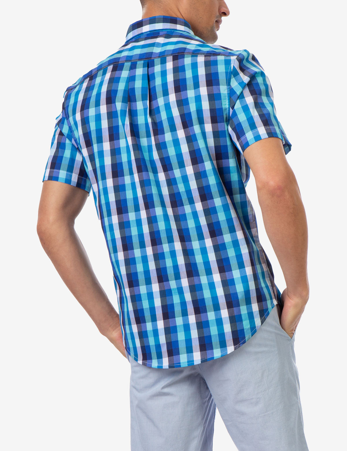U.S. Polo Assn. Cotton Madras Plaid Short Sleeve Shirt