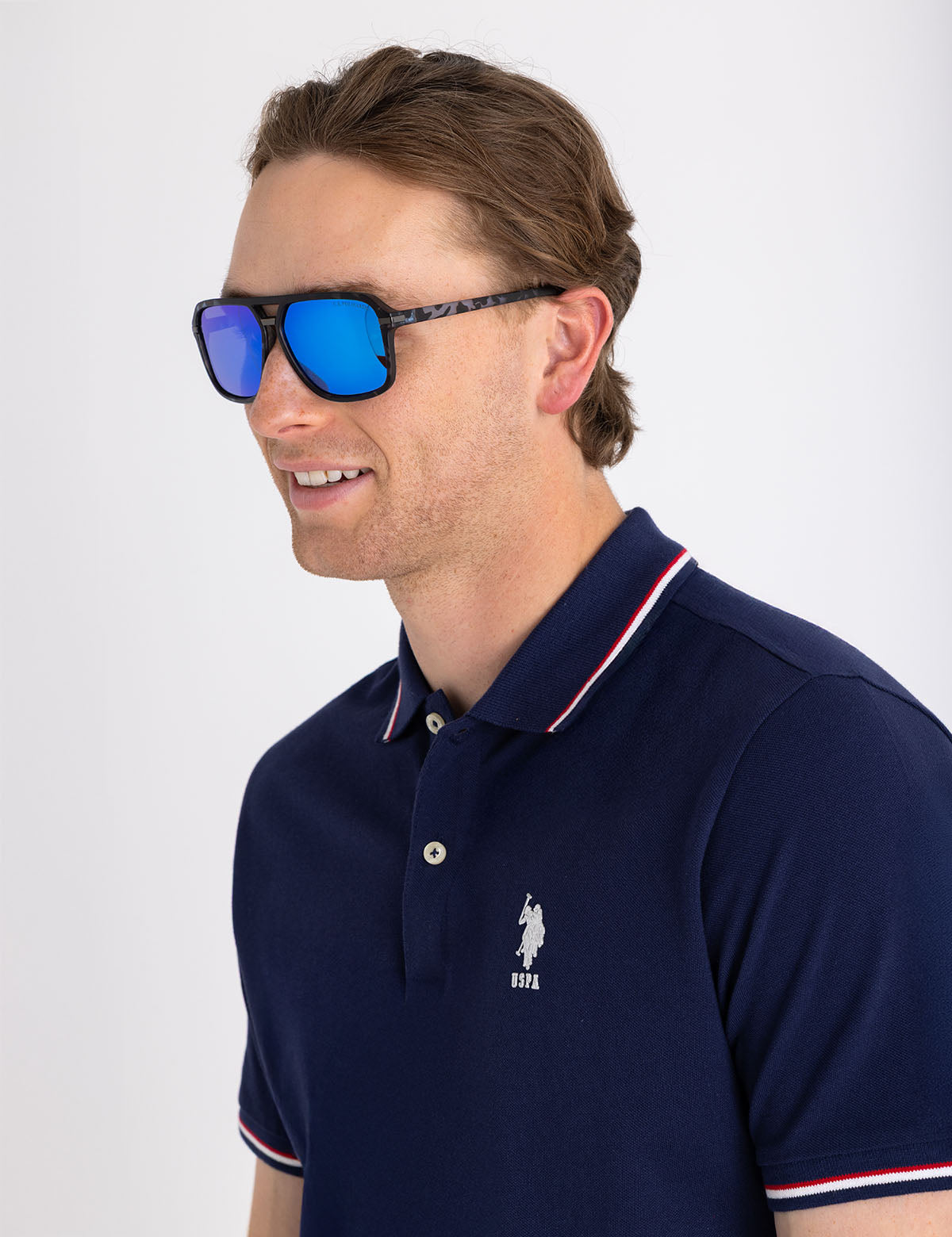 Men's Vented Aviator Sunglasses – UV Protection & Stylish Design