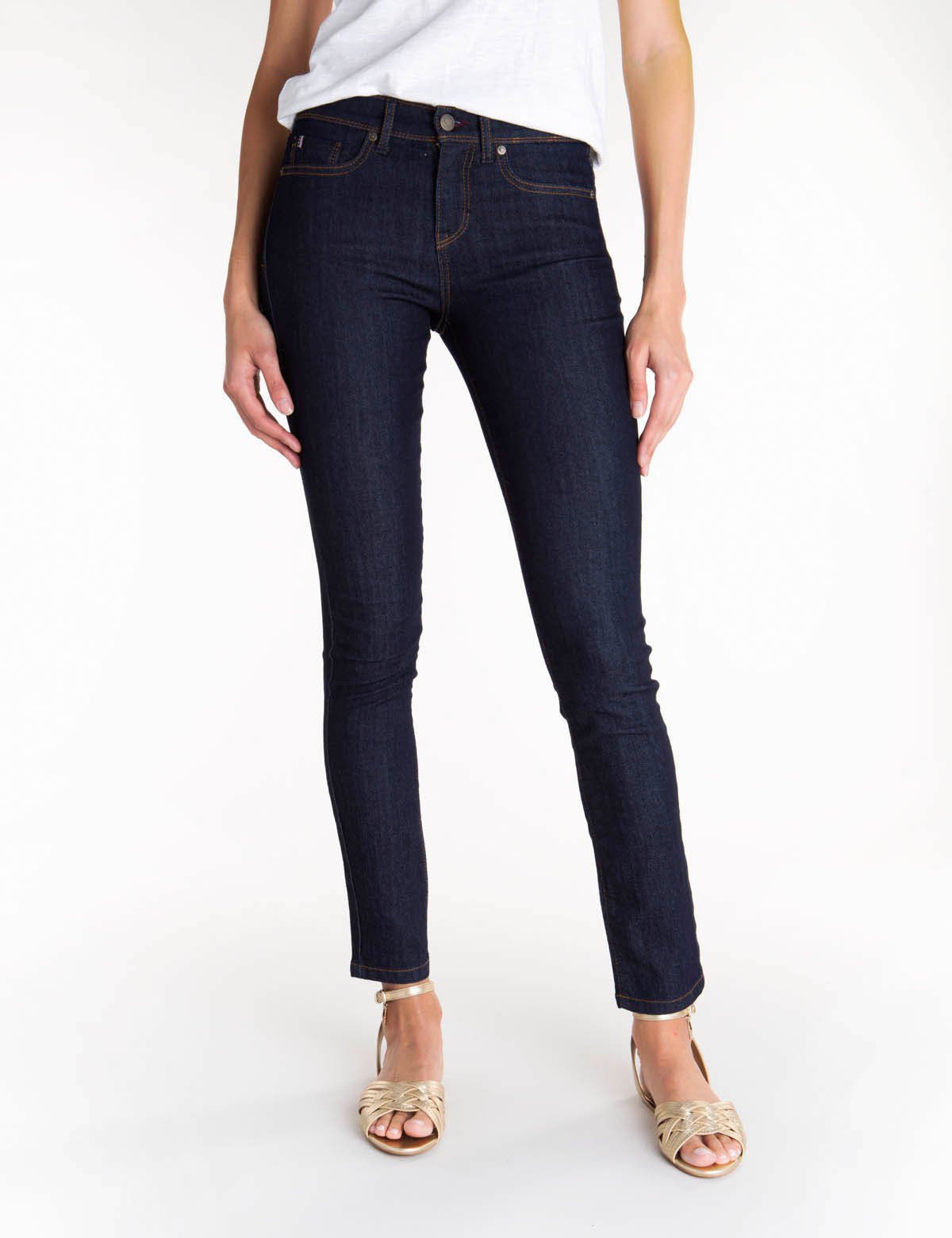 Women's Stretch Skinny Jeans - High Waist Slim Fit Denim