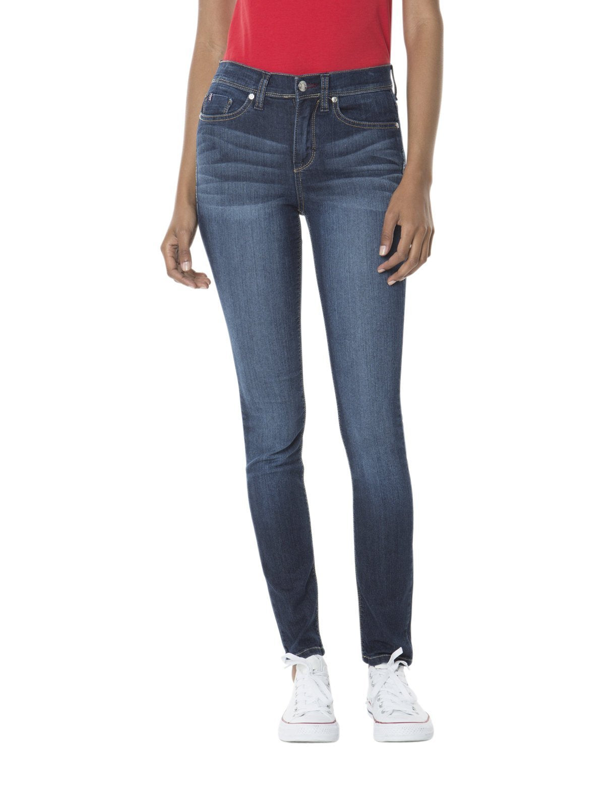 Women's Stretch Skinny Jeans - High Waist Slim Fit Denim