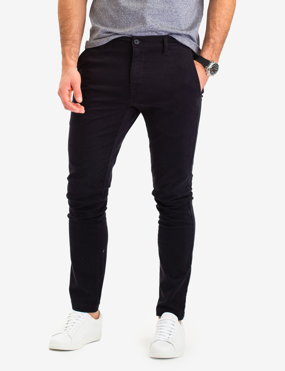 Men's Slim Fit Stretch Chino Pants - Cotton Comfort