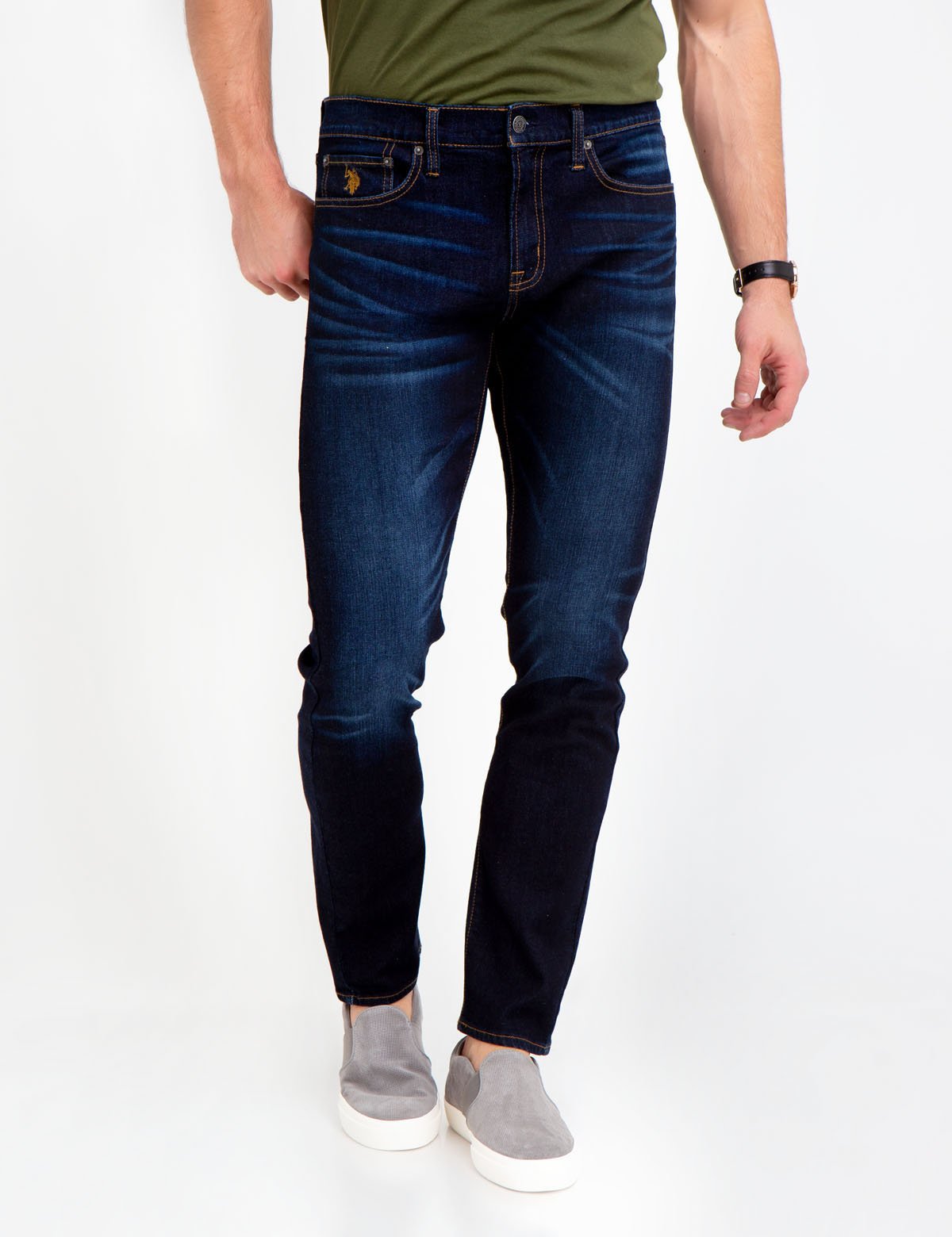 Men's Stretch Slim Fit Jeans - Comfortable & Stylish Denim