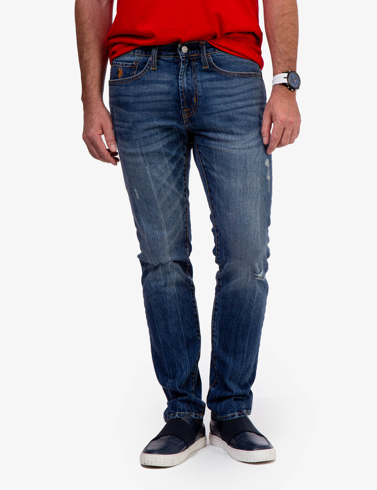 Men's Stretch Slim Fit Jeans - Comfortable & Stylish Denim