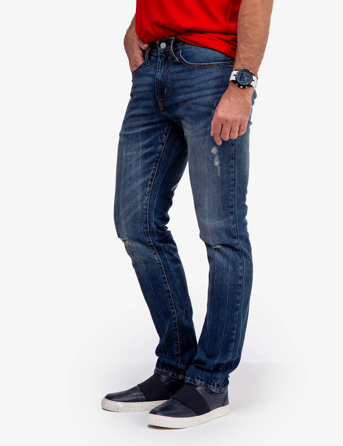 Men's Stretch Slim Fit Jeans - Comfortable & Stylish Denim