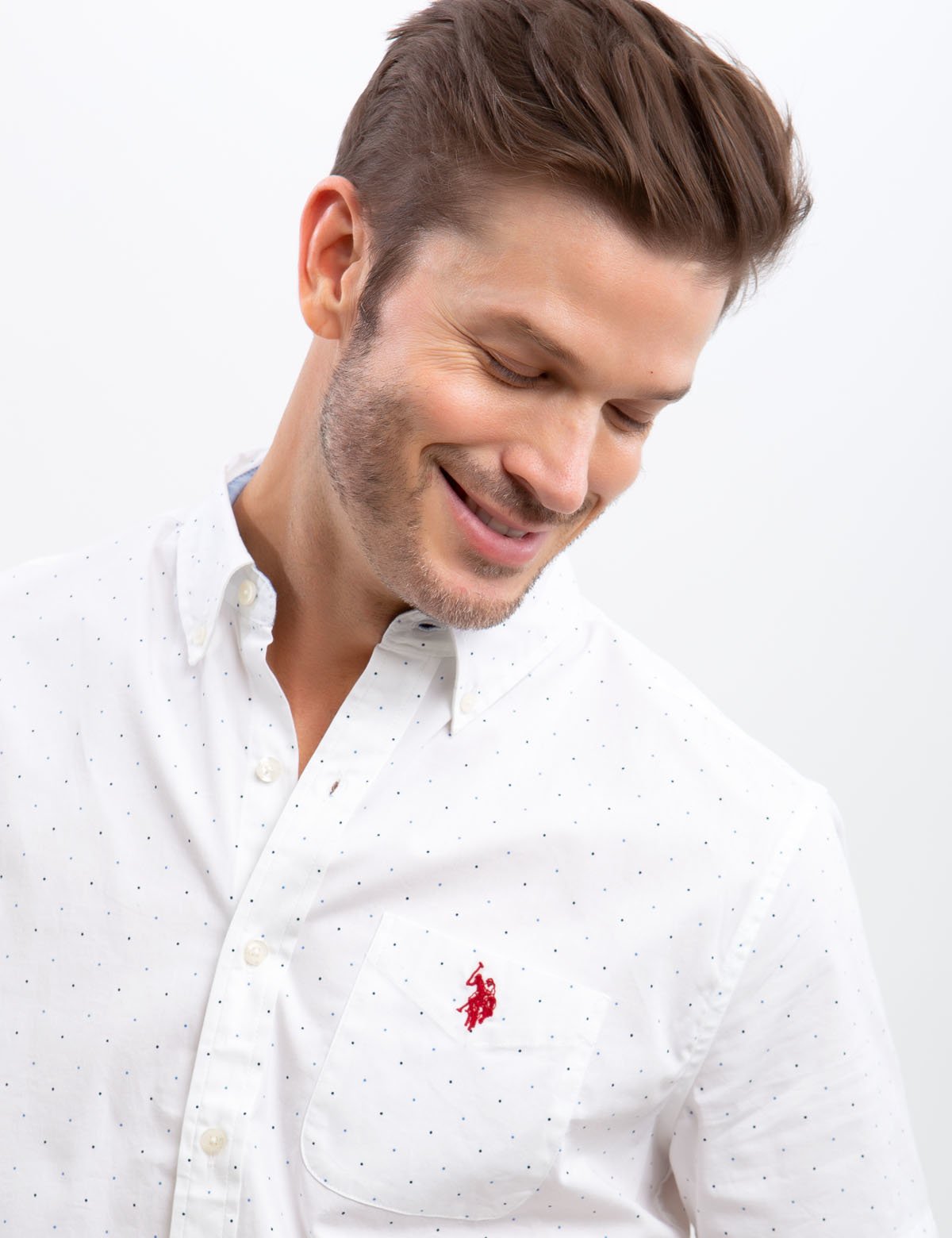 Men's Slim Fit Stretch Cotton Poplin Shirt