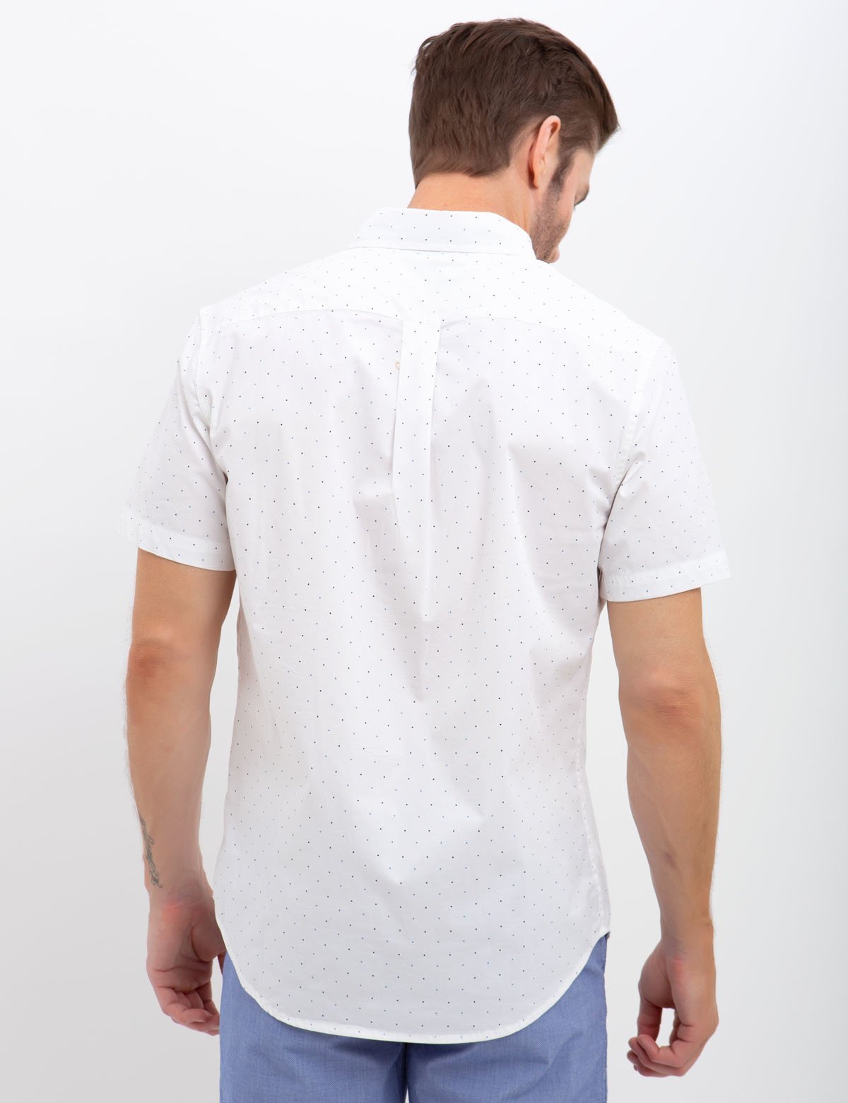 Men's Slim Fit Stretch Cotton Poplin Shirt