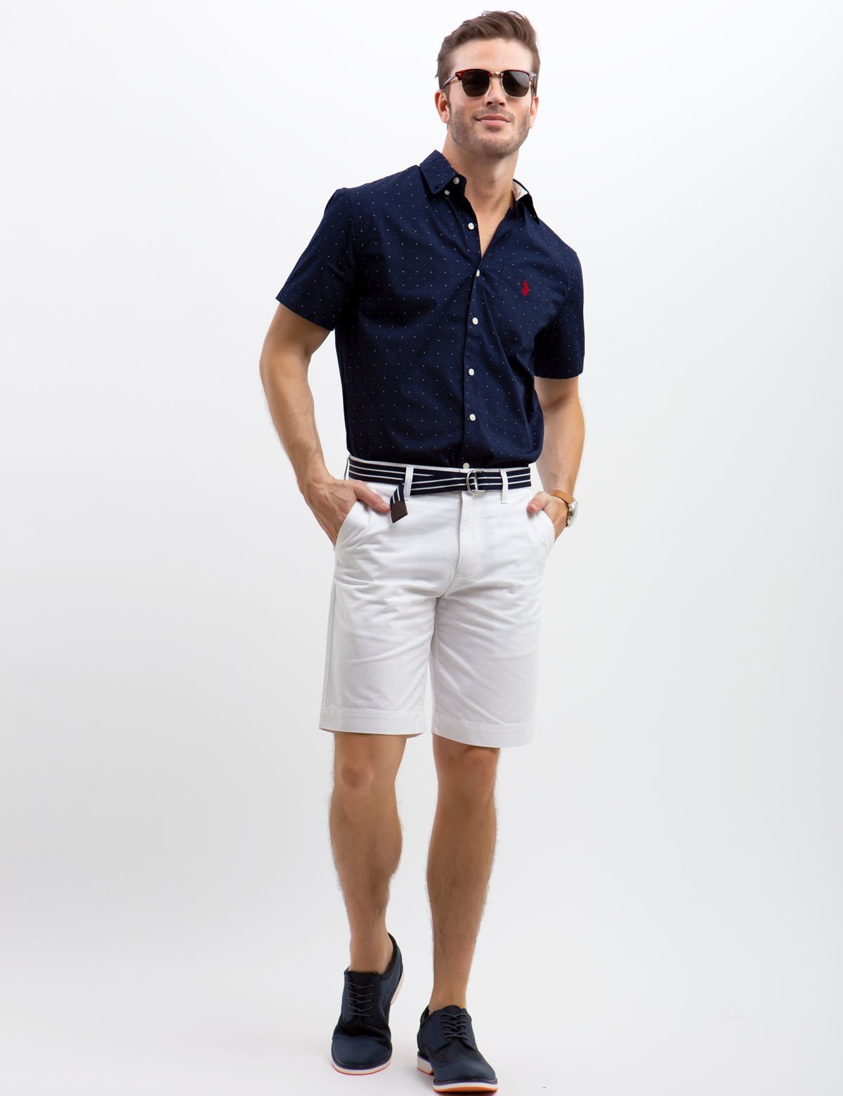 Men's Slim Fit Stretch Cotton Poplin Shirt