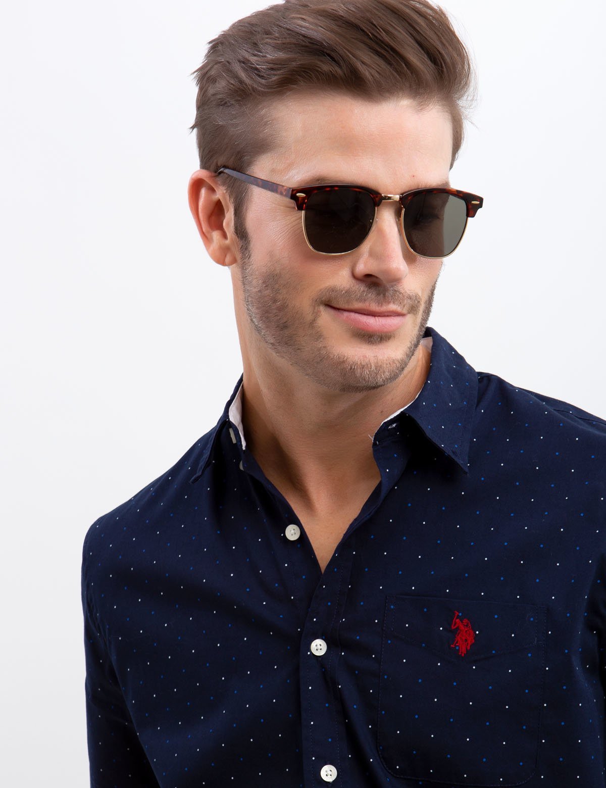Men's Slim Fit Stretch Cotton Poplin Shirt