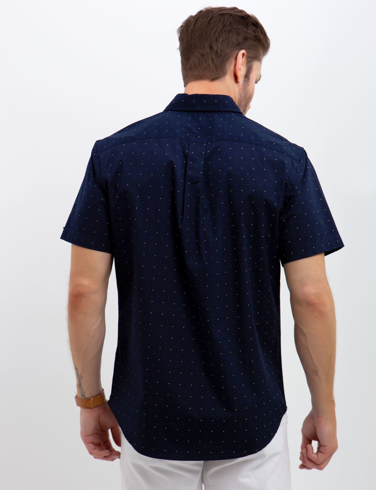 Men's Slim Fit Stretch Cotton Poplin Shirt