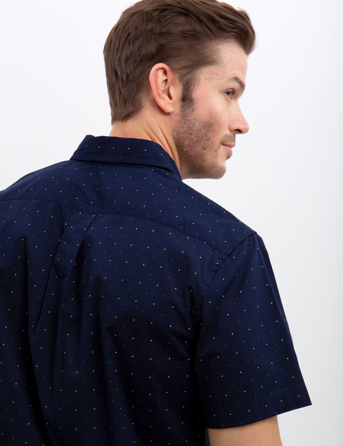 Men's Slim Fit Stretch Cotton Poplin Shirt