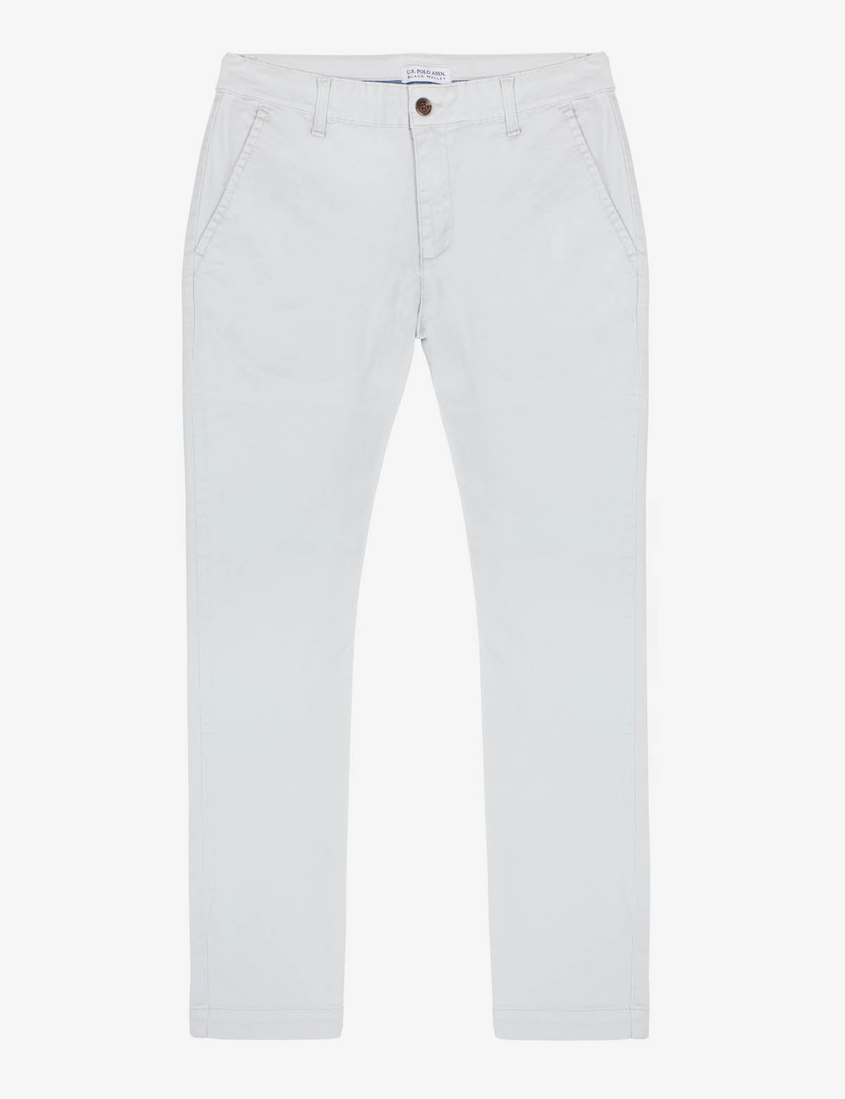 Men's Stretch Twill Chino Pants with Button Closure