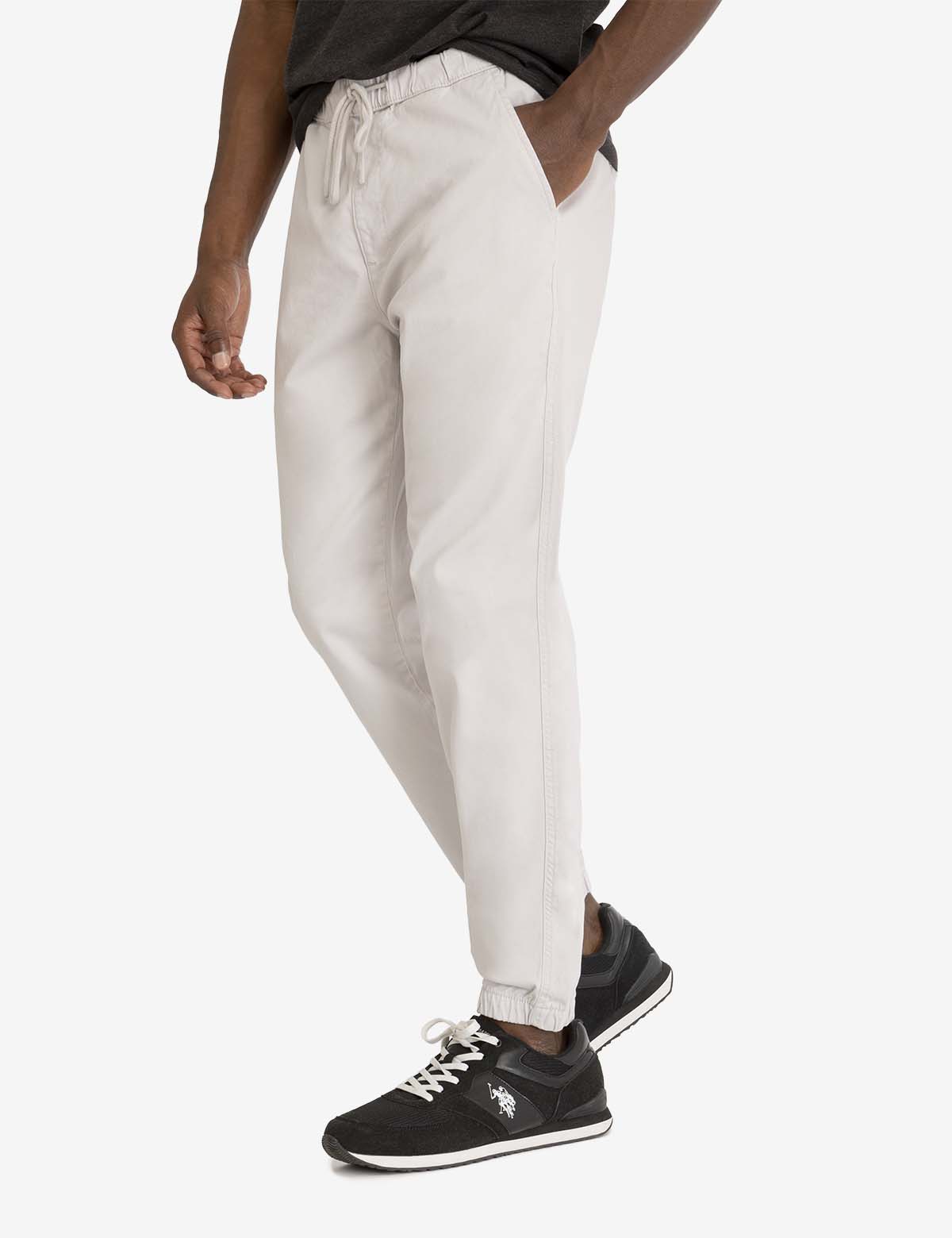 Men's Slim Fit Stretch Twill Jogger Pants
