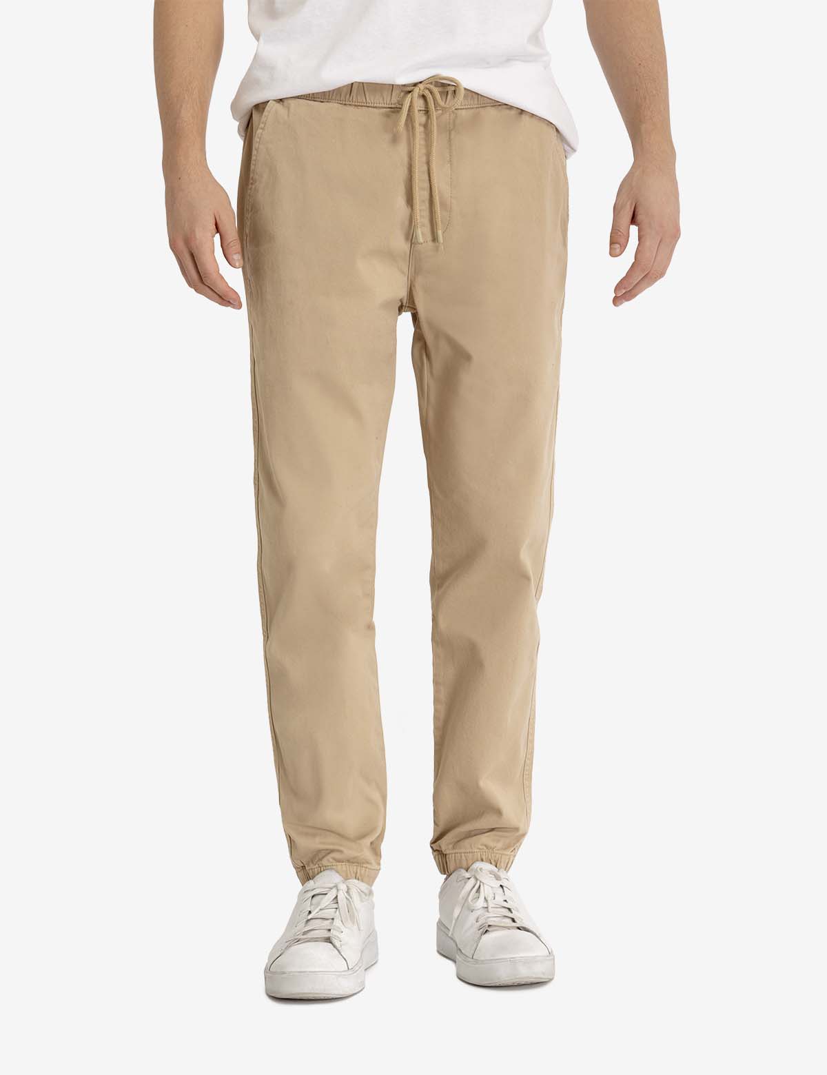 Men's Slim Fit Stretch Twill Jogger Pants