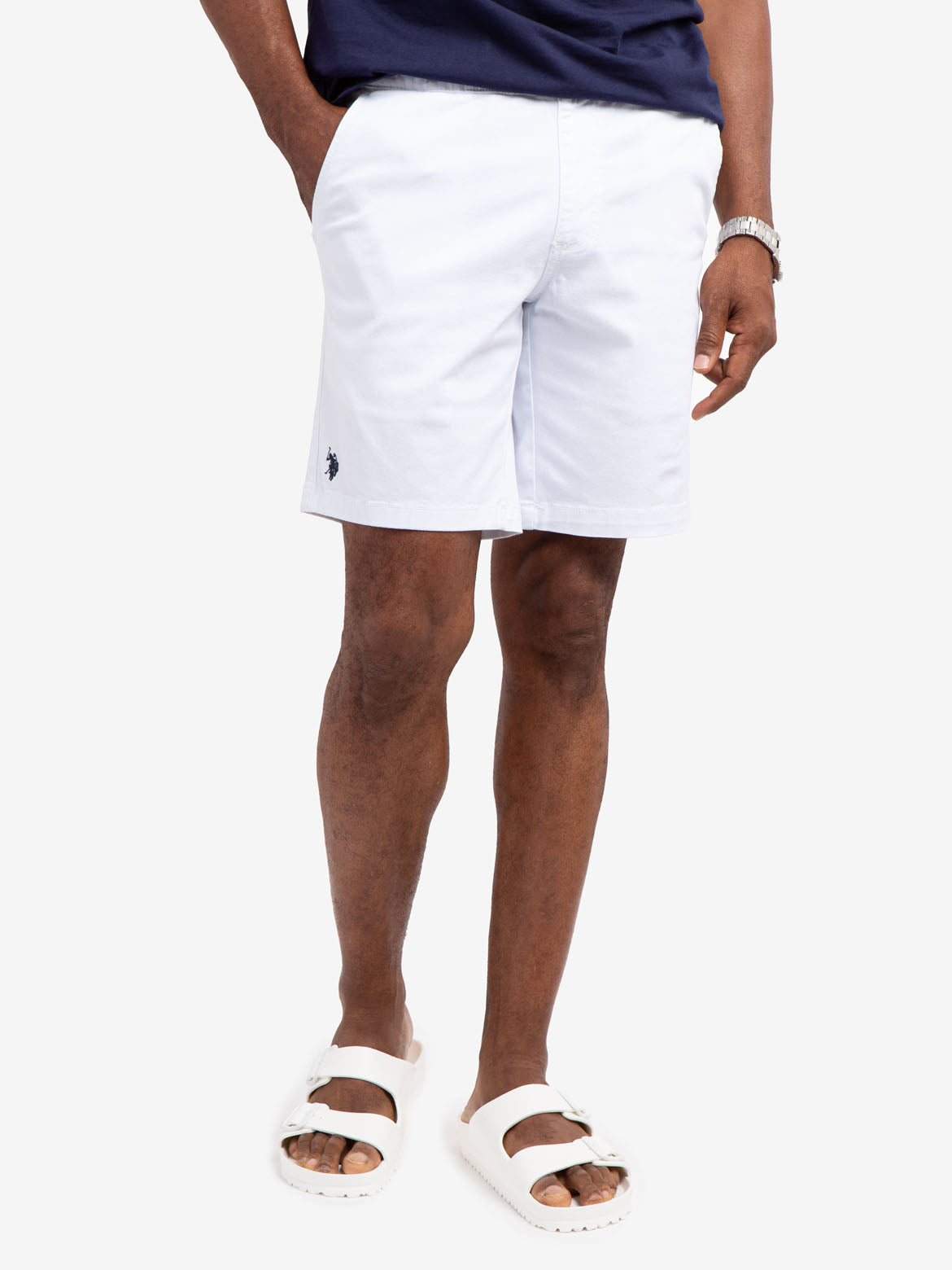 Stretch Twill Jogger Shorts for Men - Comfortable Casual Wear