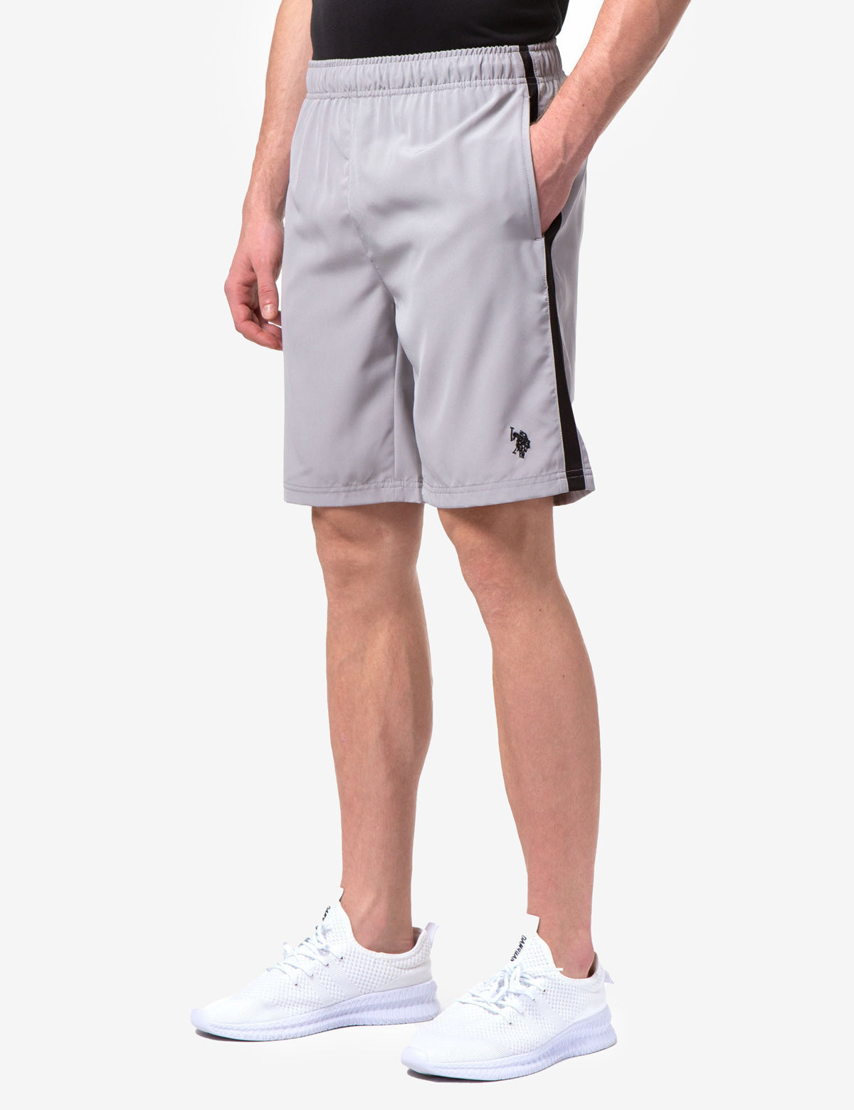 Men's Stretch Woven Shorts with Elastic Waistband & Pockets