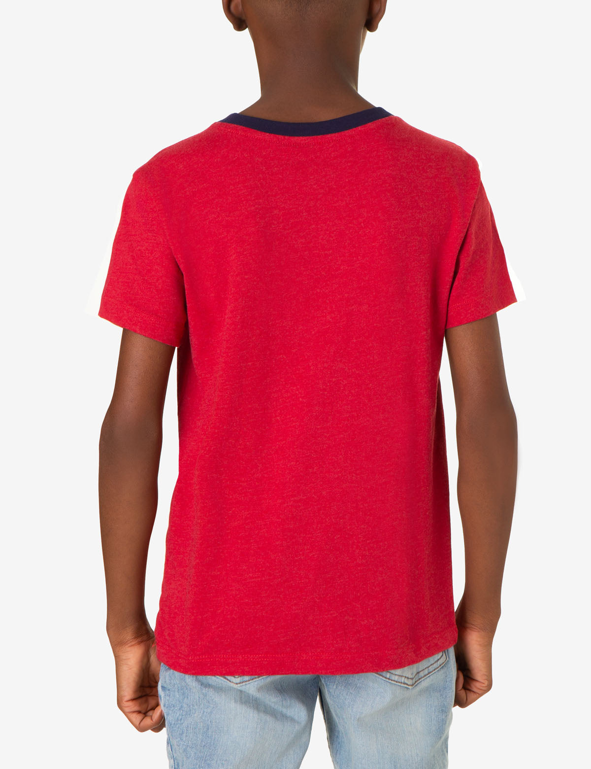 Boys Ringer Crew Neck Tee - Classic Cotton T-Shirt
