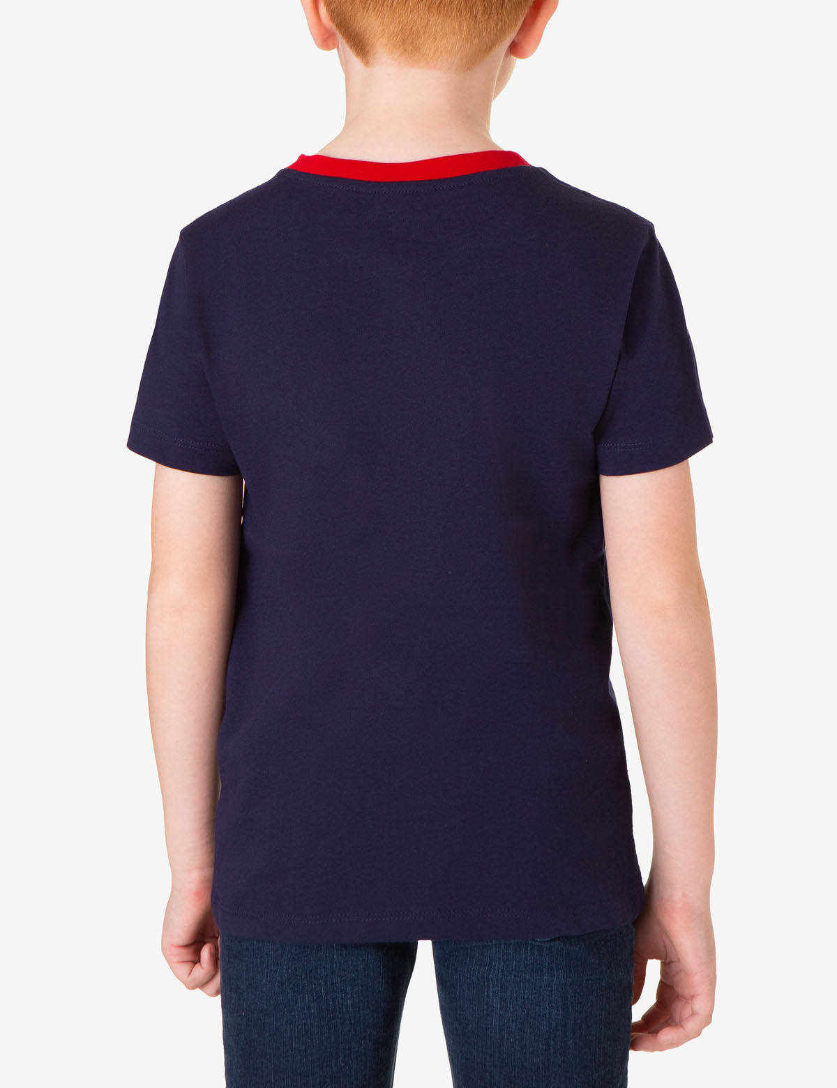 Boys Ringer Crew Neck Tee - Classic Cotton T-Shirt