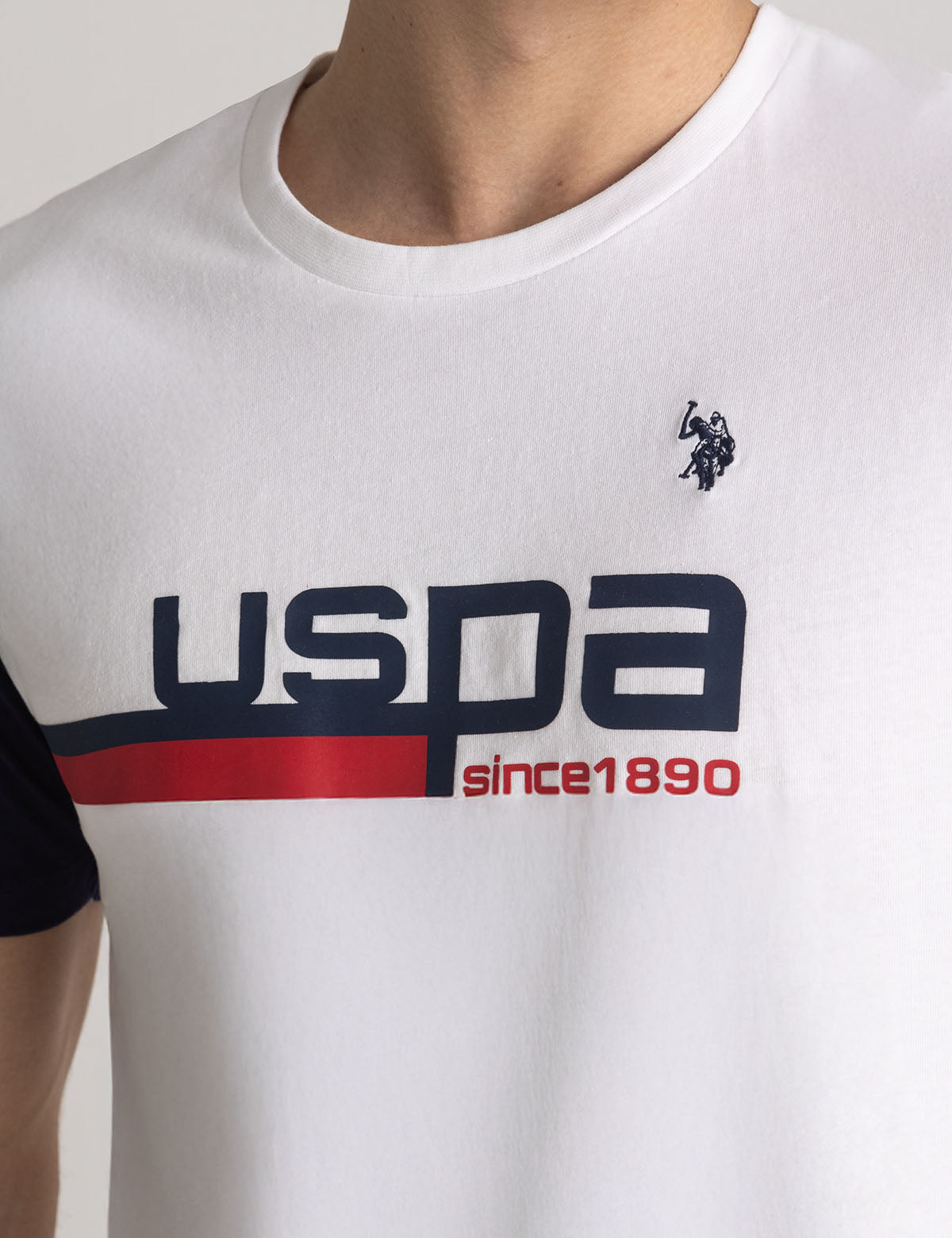 USPA Graphic Print Crew Neck T-Shirt for Men