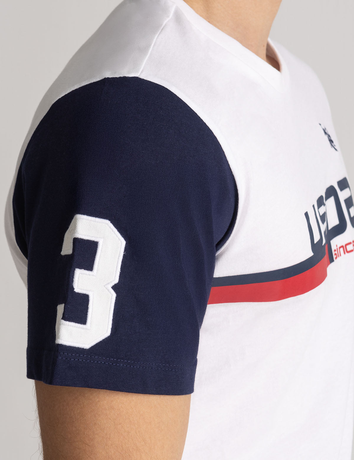 USPA Graphic Print Crew Neck T-Shirt for Men