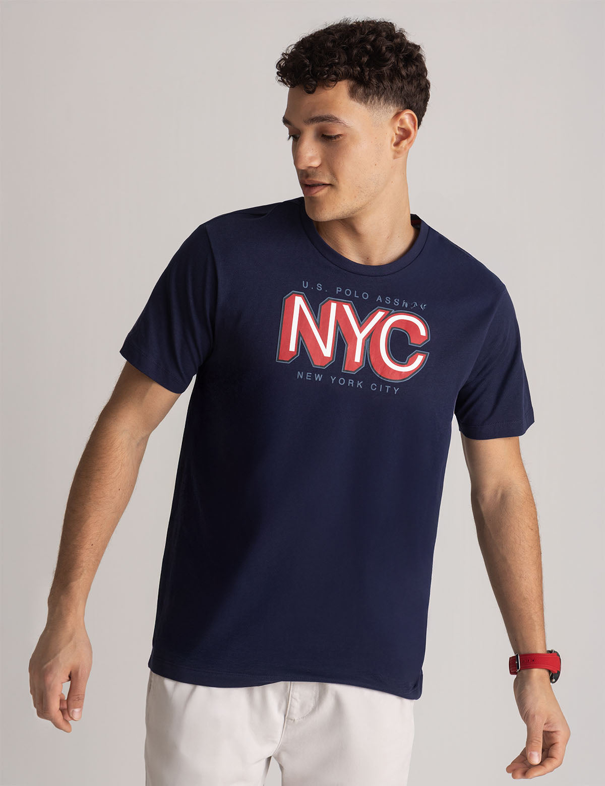 U.S. Polo Assn NYC Graphic Cotton T-Shirt for Men