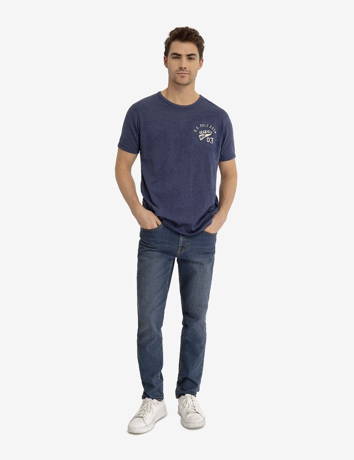 U.S. Polo Assn. Graphic Print Crew Neck T-Shirt