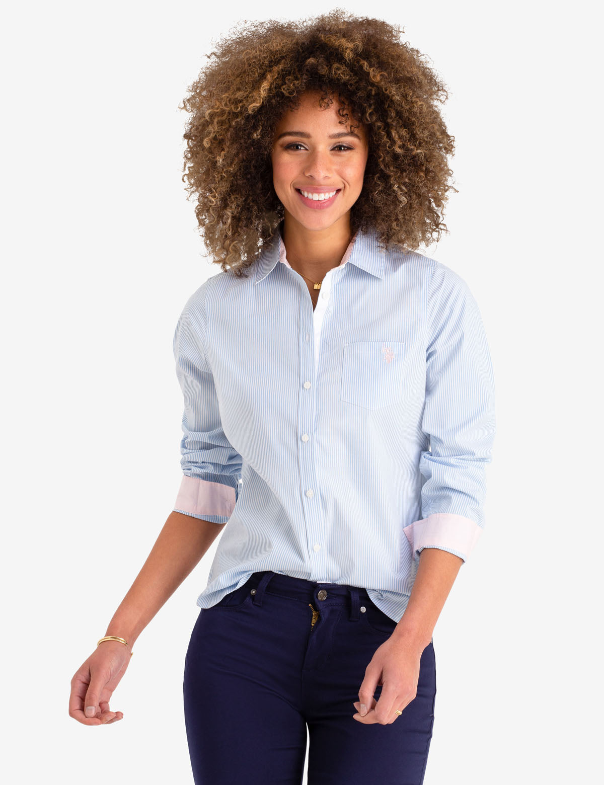 U.S. Polo Assn. Striped Cotton Long Sleeve Shirt