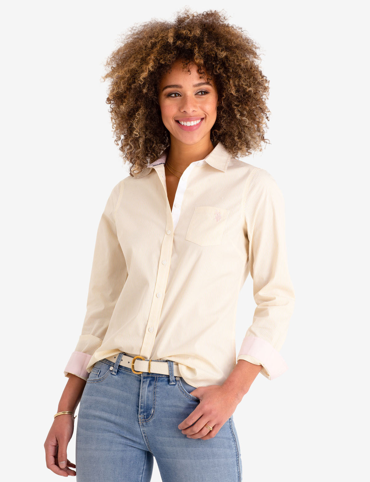 U.S. Polo Assn. Striped Cotton Long Sleeve Shirt