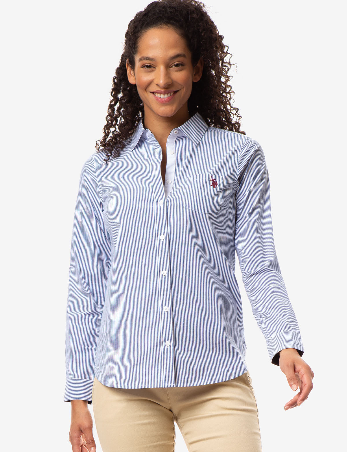 U.S. Polo Assn. Striped Cotton Long Sleeve Shirt