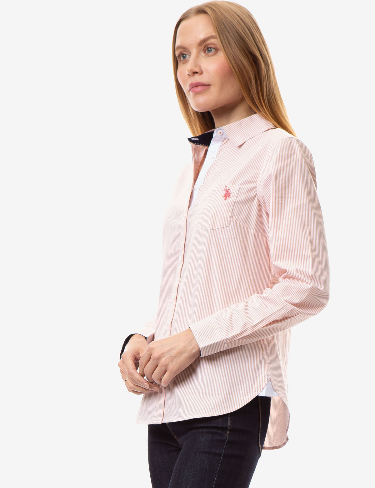 U.S. Polo Assn. Striped Cotton Long Sleeve Shirt