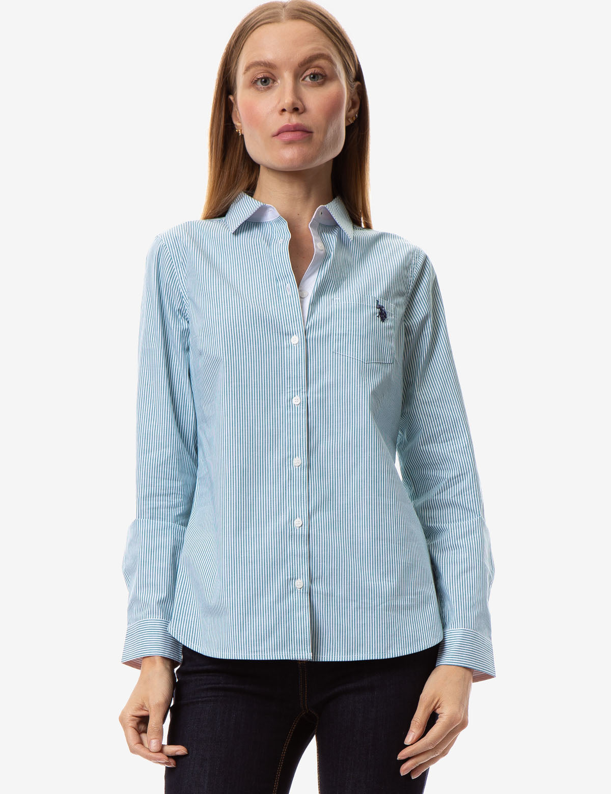 U.S. Polo Assn. Striped Cotton Long Sleeve Shirt