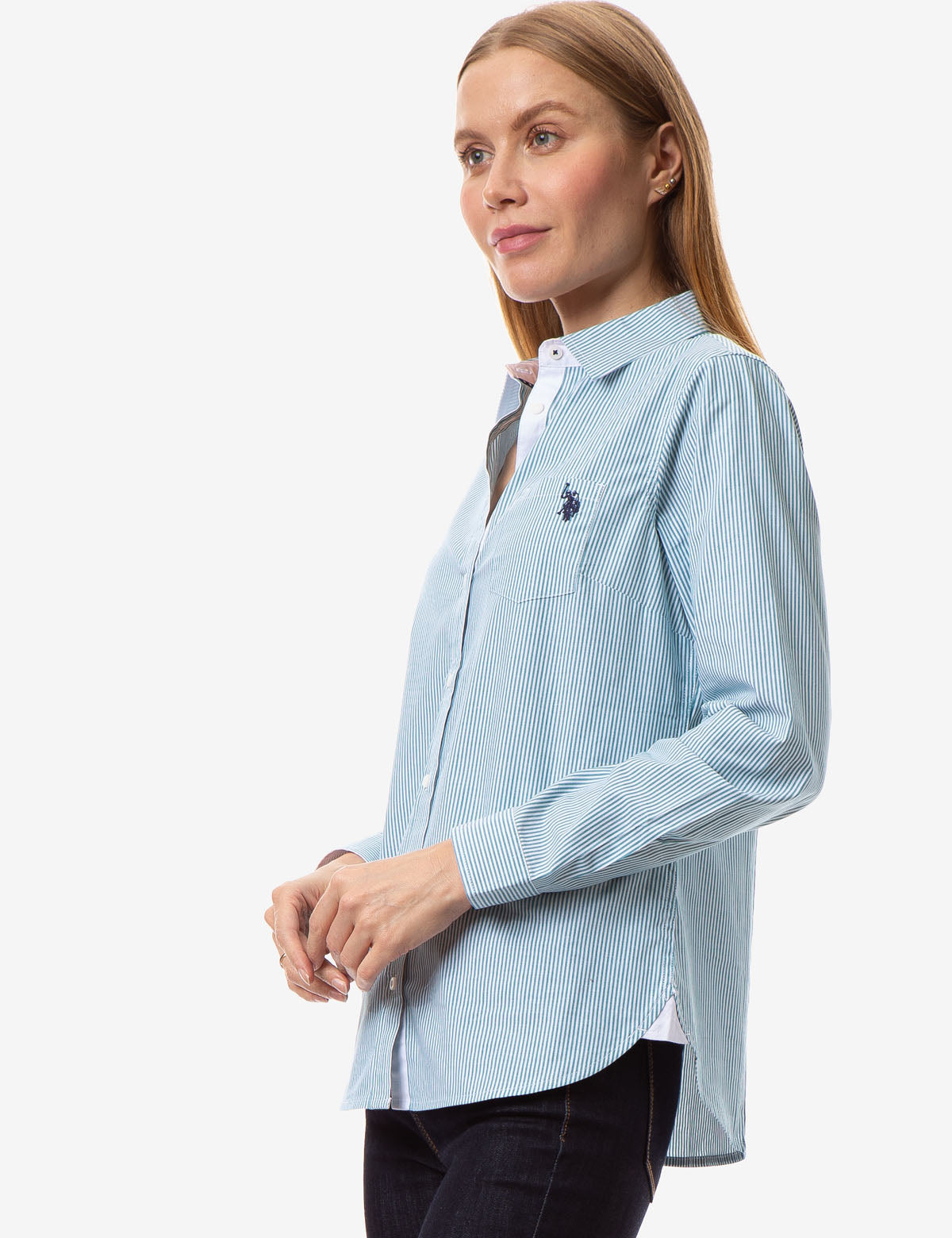 U.S. Polo Assn. Striped Cotton Long Sleeve Shirt