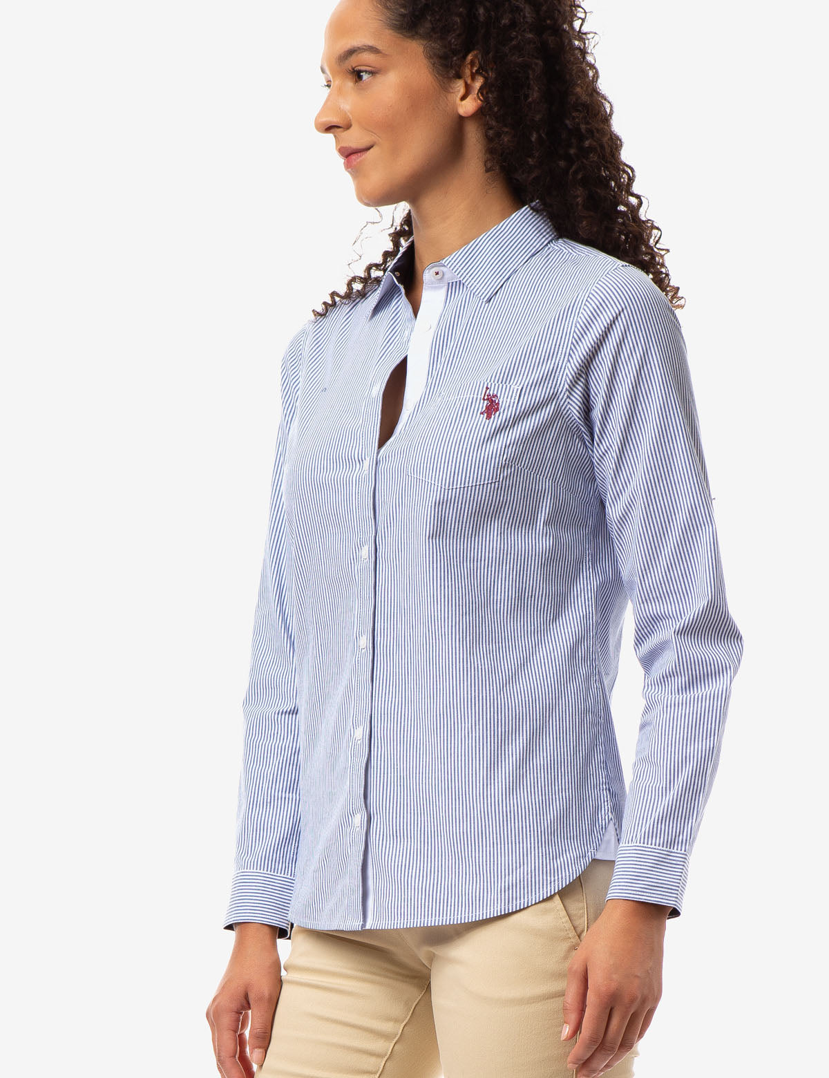 U.S. Polo Assn. Striped Cotton Long Sleeve Shirt