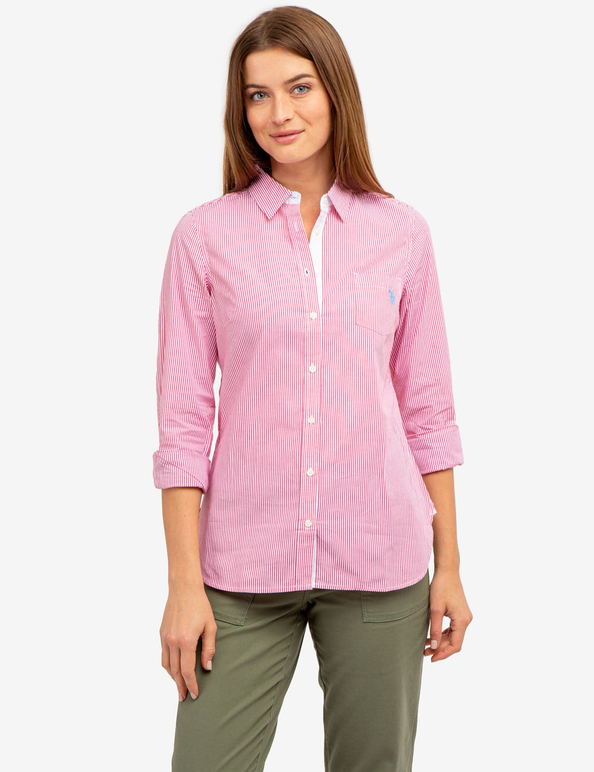 U.S. Polo Assn. Striped Cotton Long Sleeve Shirt