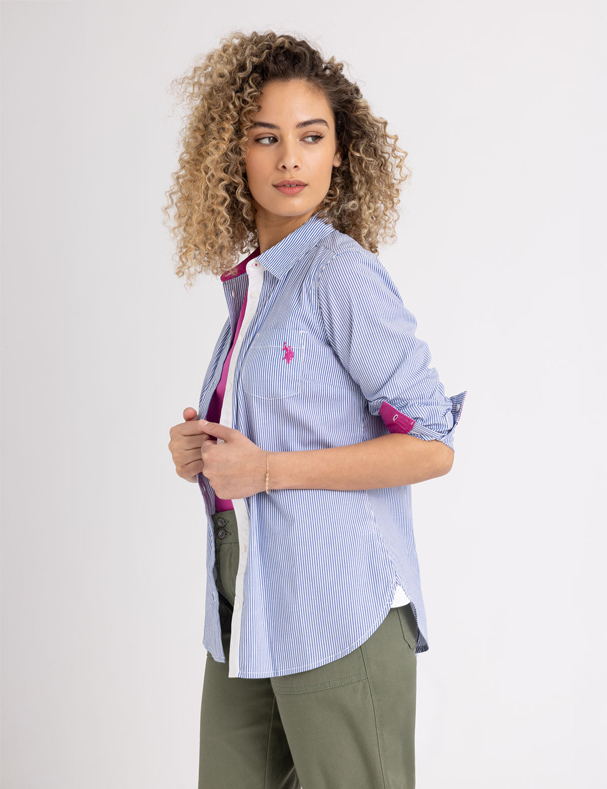 U.S. Polo Assn. Striped Cotton Long Sleeve Shirt
