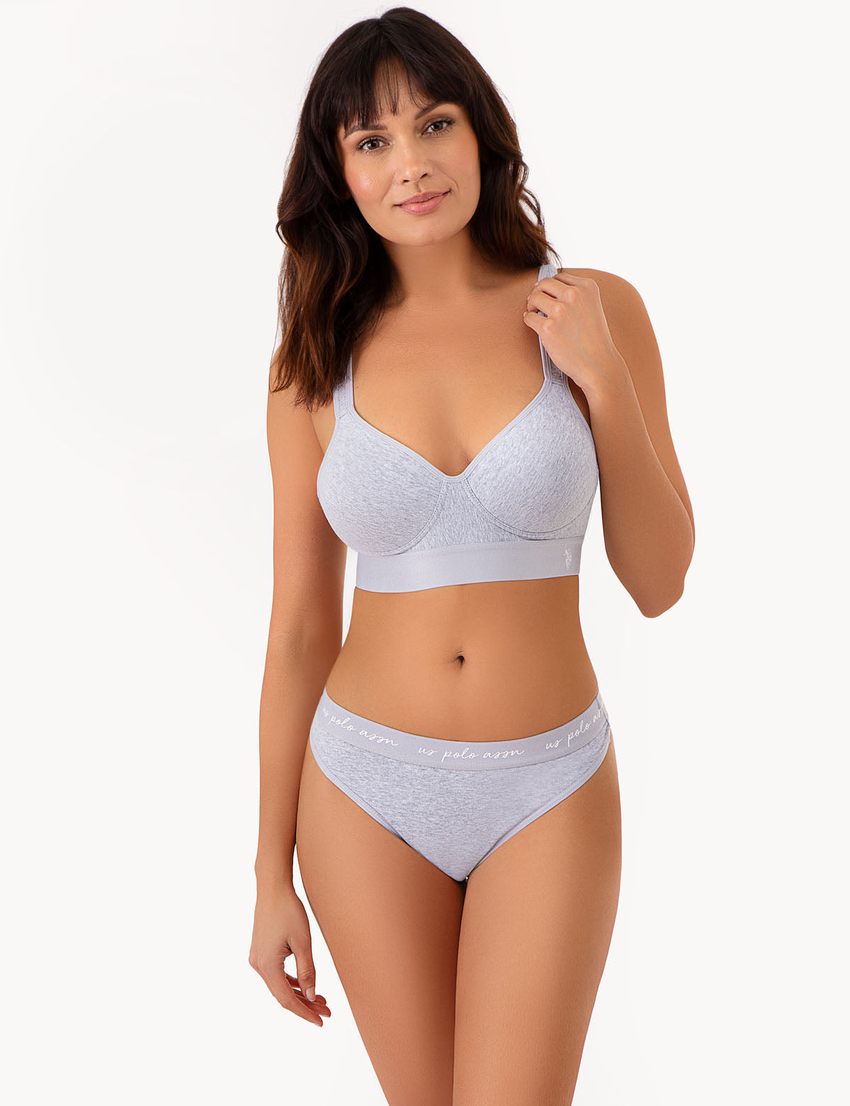 3-Pack Wire-Free Cotton Bras with Adjustable Straps