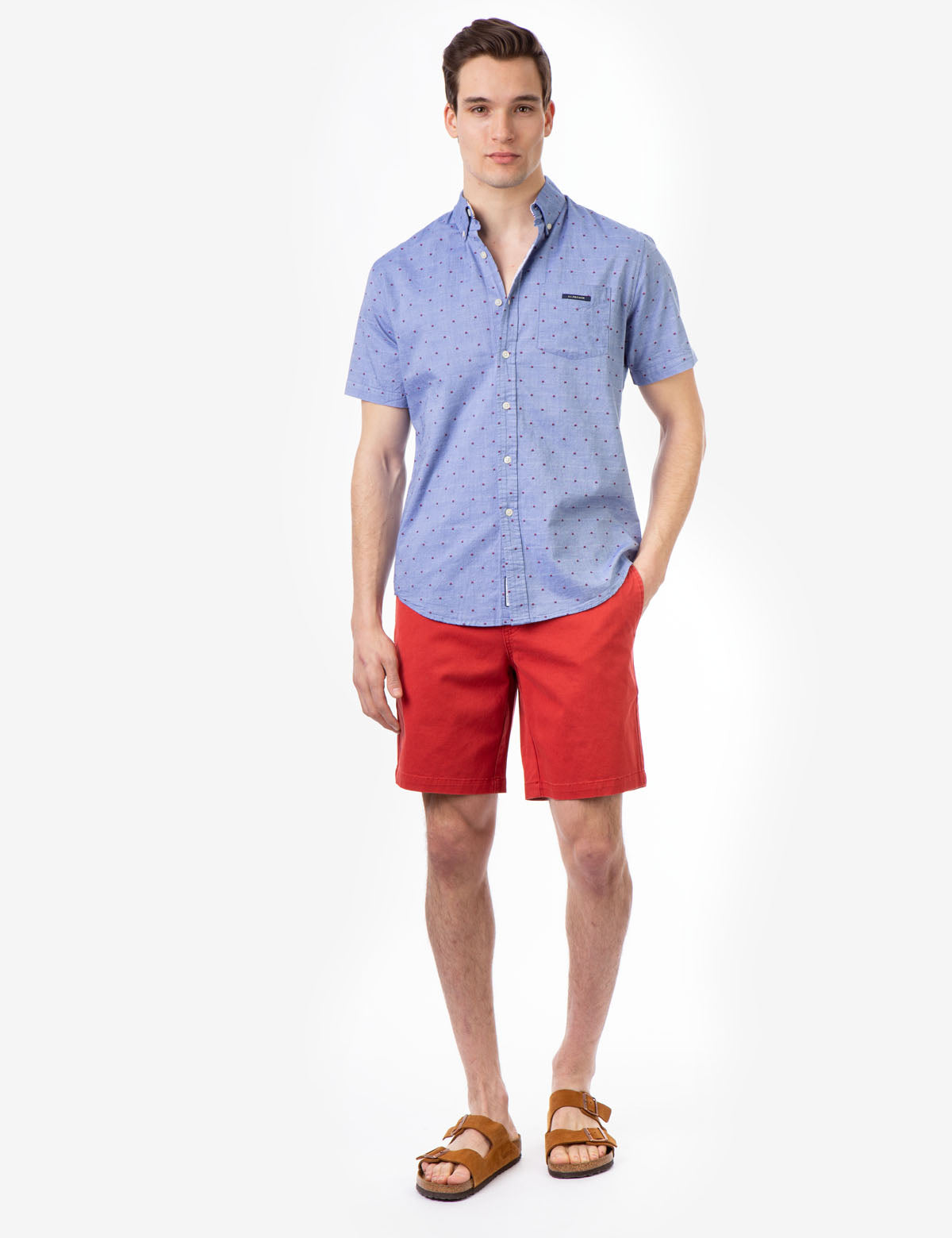 U.S. Polo Assn. Swiss Dot Oxford Shirt for Men