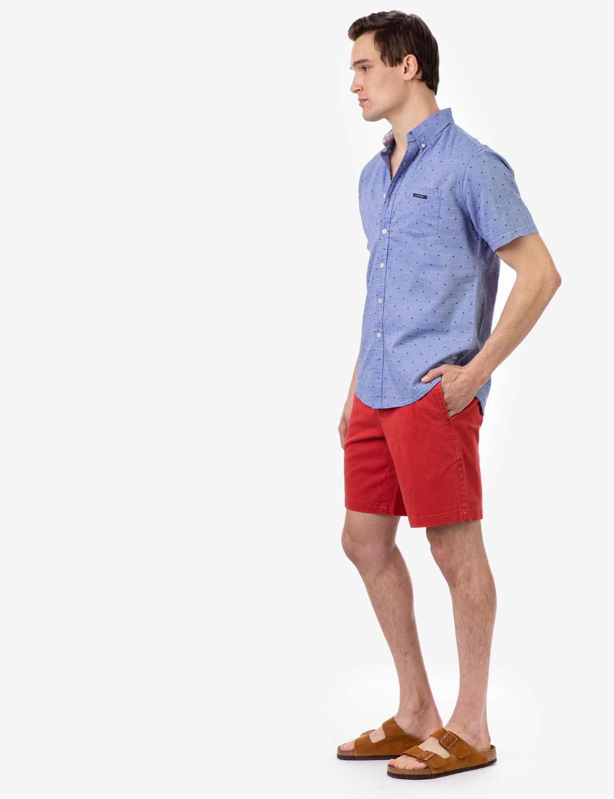 U.S. Polo Assn. Swiss Dot Oxford Shirt for Men