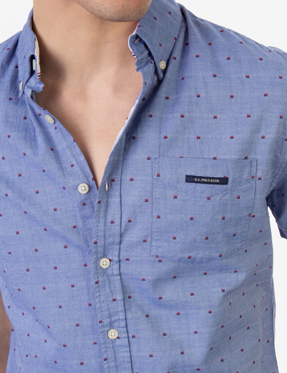 U.S. Polo Assn. Swiss Dot Oxford Shirt for Men