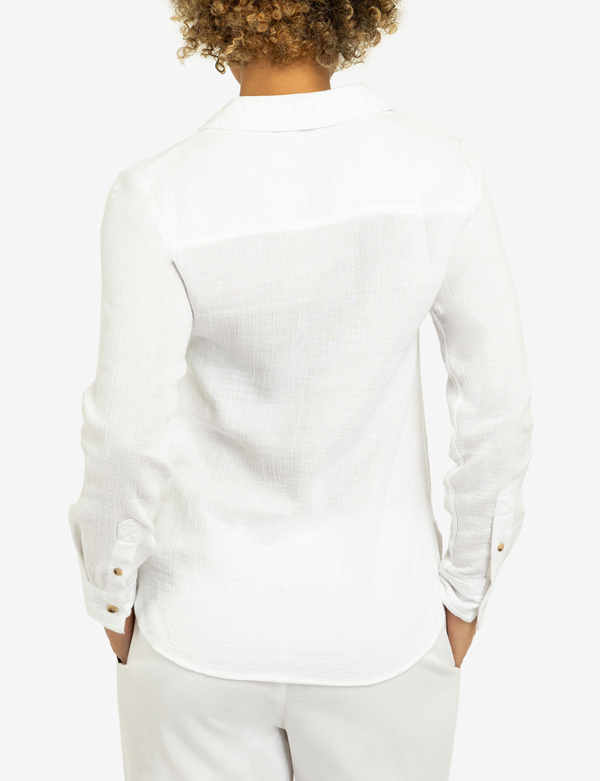 Textured Long Sleeve Button-Up Shirt for Men